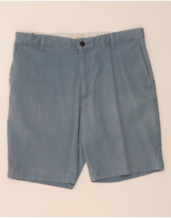 DOCKERS Herre Cargo Shorts W36 Large Blue Cotton