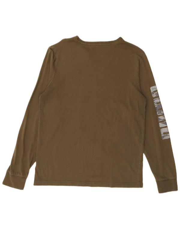 PUMA Herre grafisk top Langærmet Medium Khaki