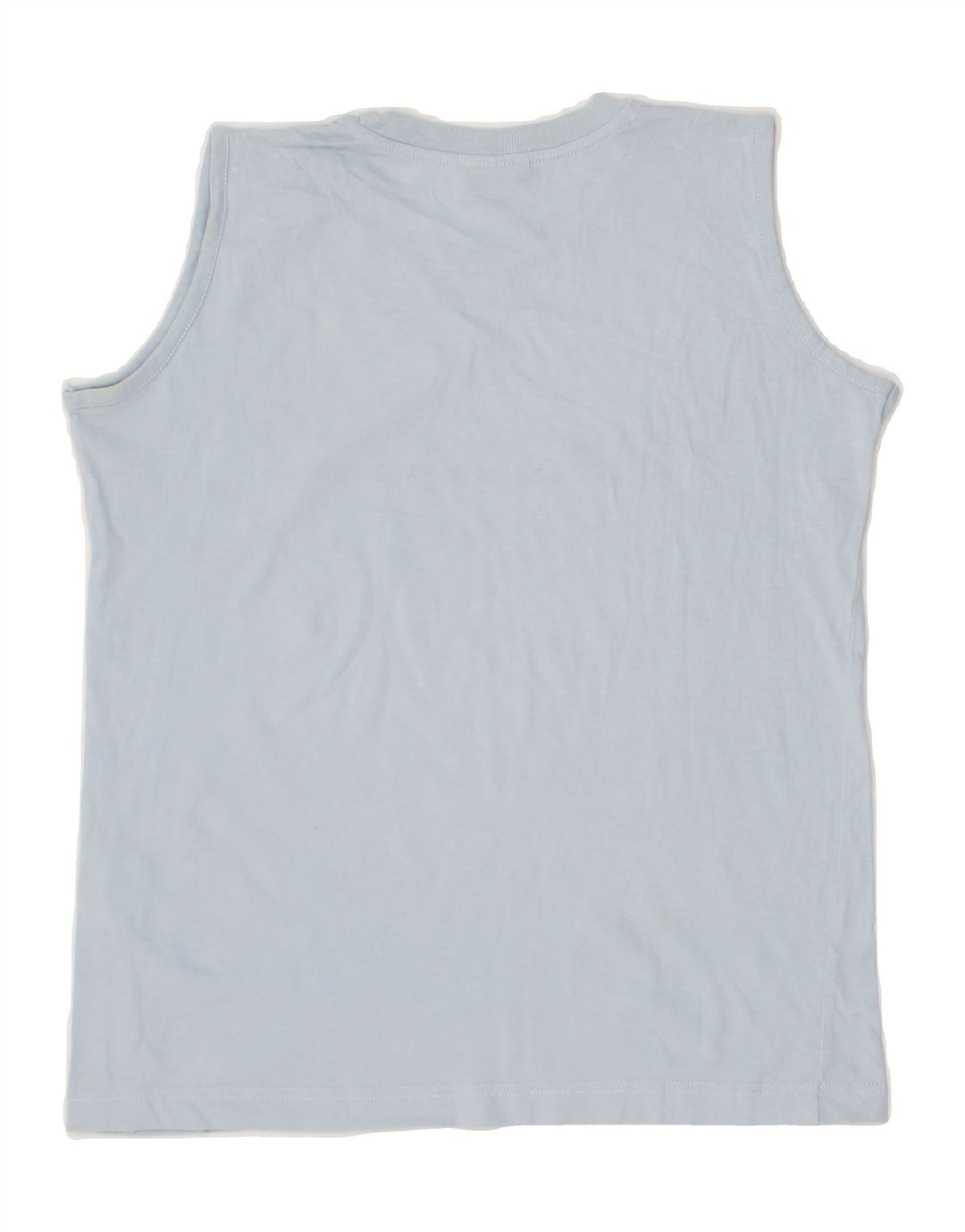 CHAMPION Boys Graphic Vest Top 11-12 Years Blue Vintage Champion and Second-Hand Champion from Messina Hembry 