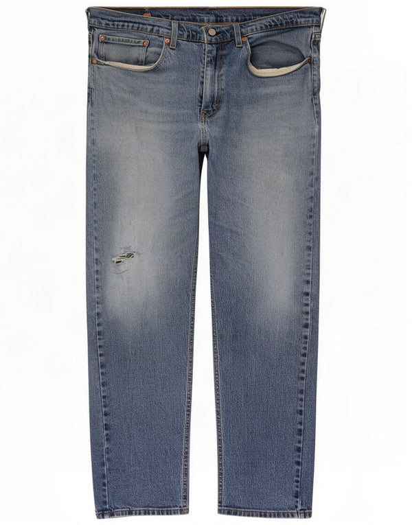 Levi's Herre 502 Tapered Jeans W36 L32 Blue Cotton