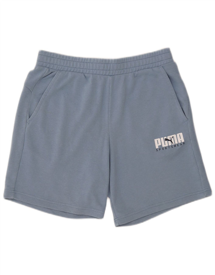 Puma Herre grafiske sportsshorts store blå bomuld