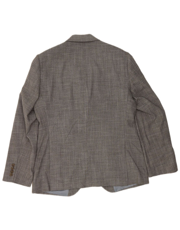 Marks & Spencer Herre Tailored Fit Blazer Jacket UK 40 Medium Grey Check