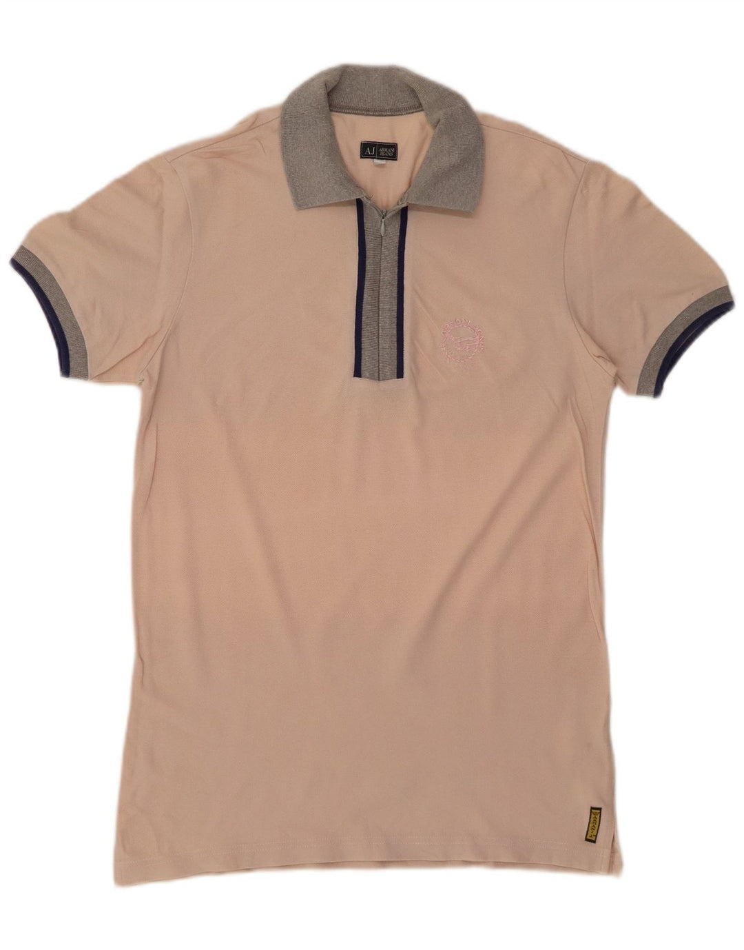 ARMANI JEANS Poloshirt til mænd Medium Pink Bomuld