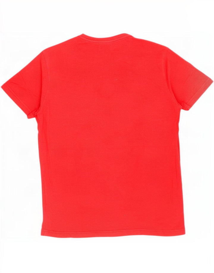 Carrera Herre Grafisk T-Shirt Top 2XL Rød Bomuld