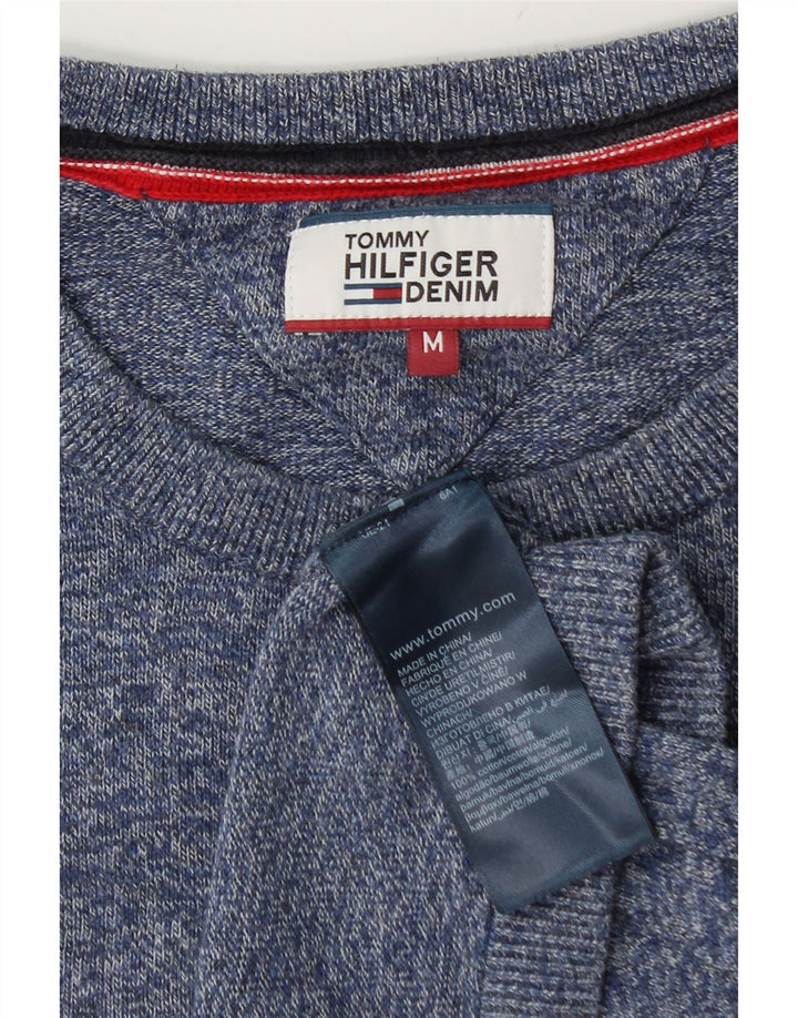 Tommy Hilfiger Herre Crew Neck Jumper Sweater Medium Navy Blue Flecked