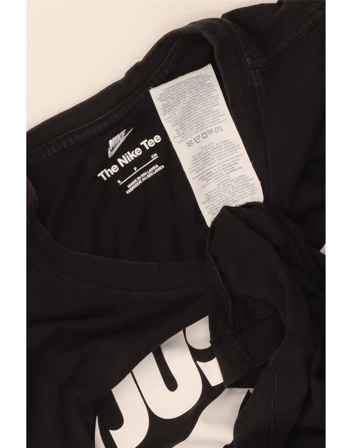 Nike grafisk t-shirt top til mænd, lille sort bomuld