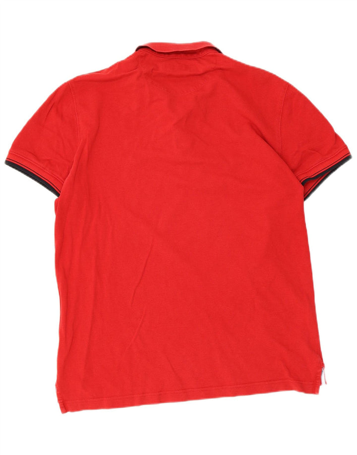 Massimo Dutti Herre Casual Fit Polo Shirt Large Red