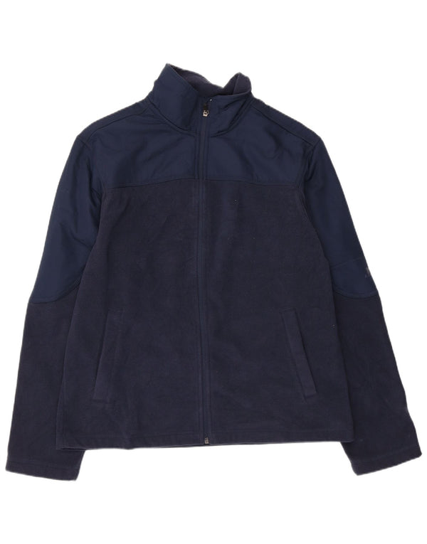 Starter Fleecejakke til mænd UK 38/40 Medium Navy Blue Polyester