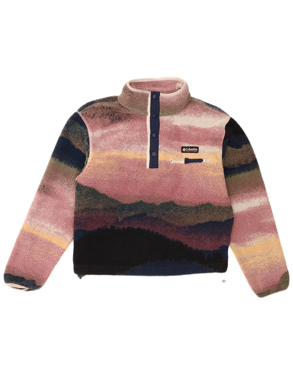 Columbia Dame Oversized Fleece Jumper UK 10 Lille Flerfarvet
