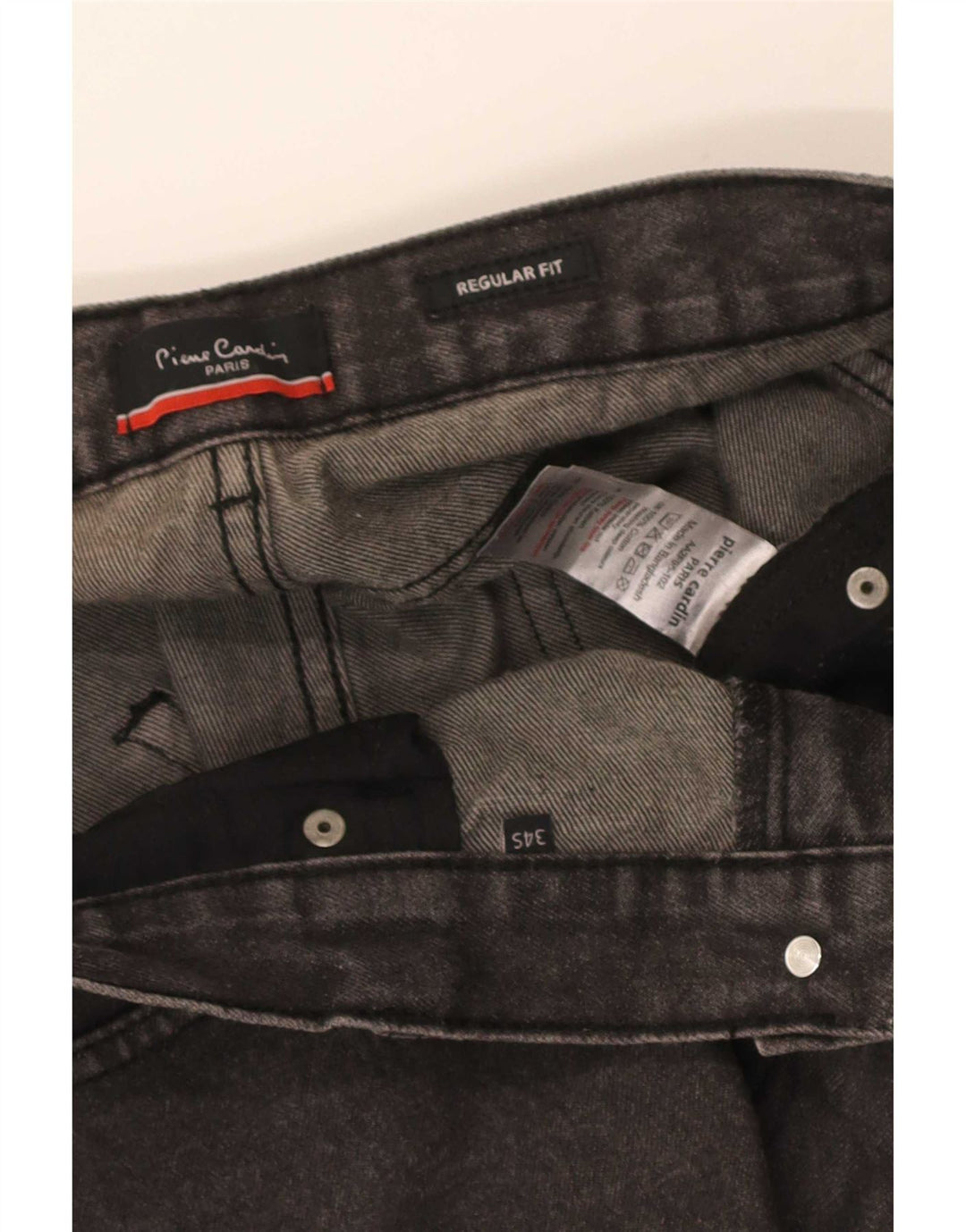 Pierre Cardin Herre Regular Fit Straight Jeans W34 L31 Grå Bomuld