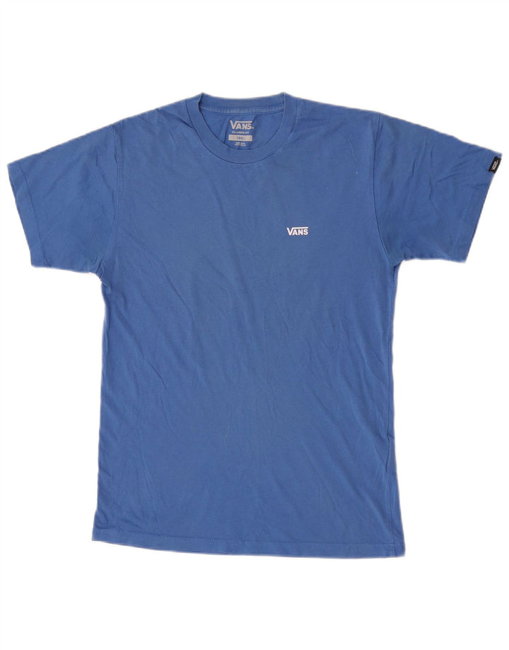 Vans Herre Classic Fit T-Shirt Top Lille Blå Bomuld