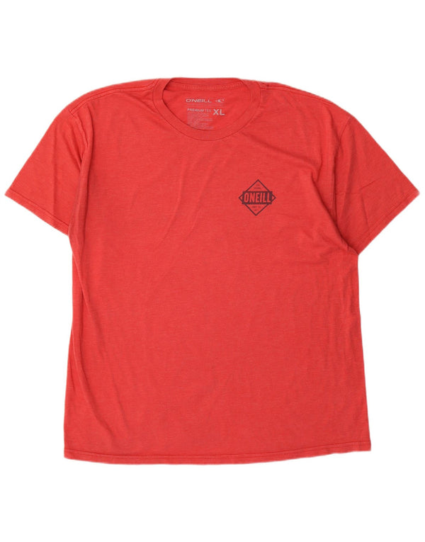 O'Neill Herre grafisk T-shirt Top XL Rød Bomuld