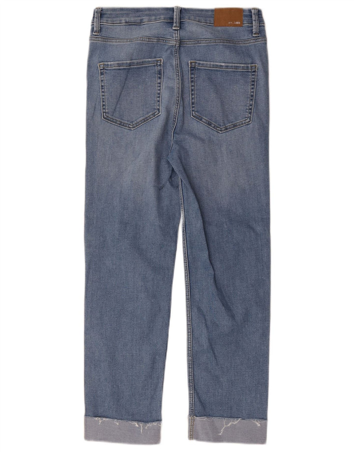 Marks & Spencer Dame The Harper Cropped Jeans UK 10 Small W28 L24 Blue