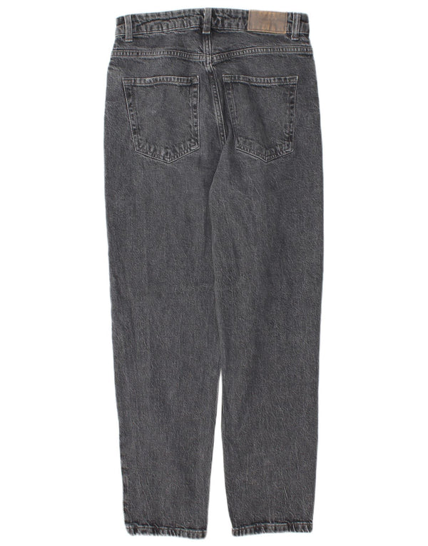 Zara Kvinder Højtaljet tilspidsede Jeans EU 38 Small W28 L28 Grå