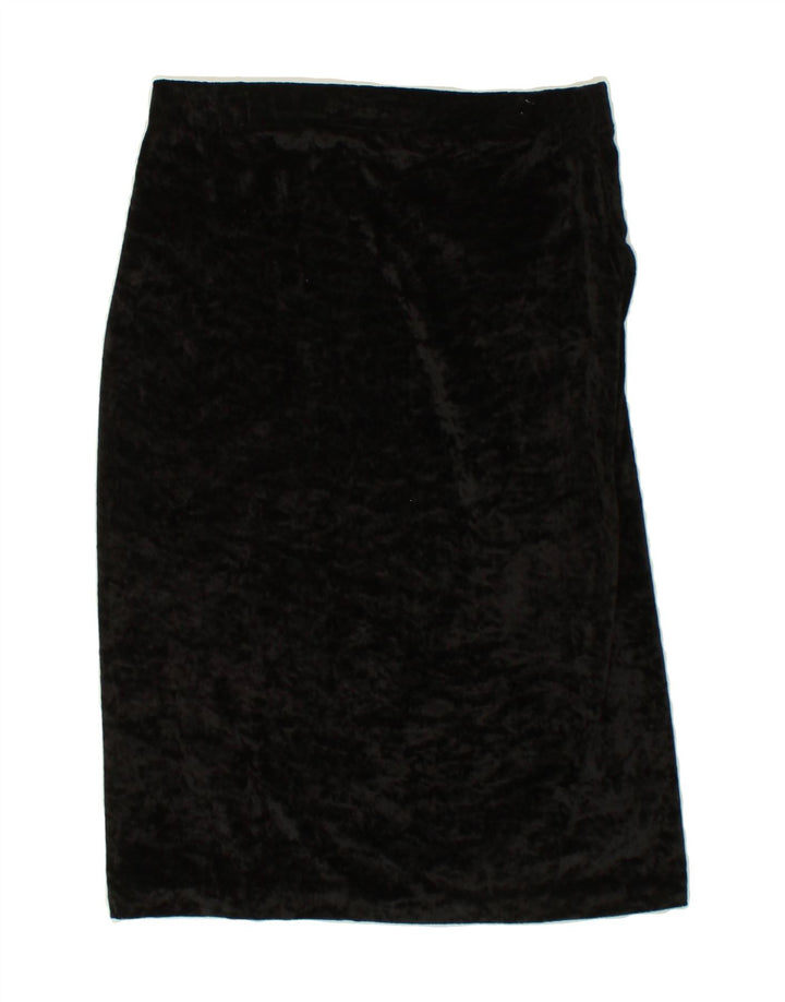 VINTAGE Womens Straight Skirt IT 44 Medium W28 Black Lycra Vintage Vintage and Second-Hand Vintage from Messina Hembry 