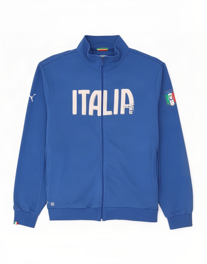 Puma Herre Italia Grafisk træningsdragt Topjakke 2XL Blå