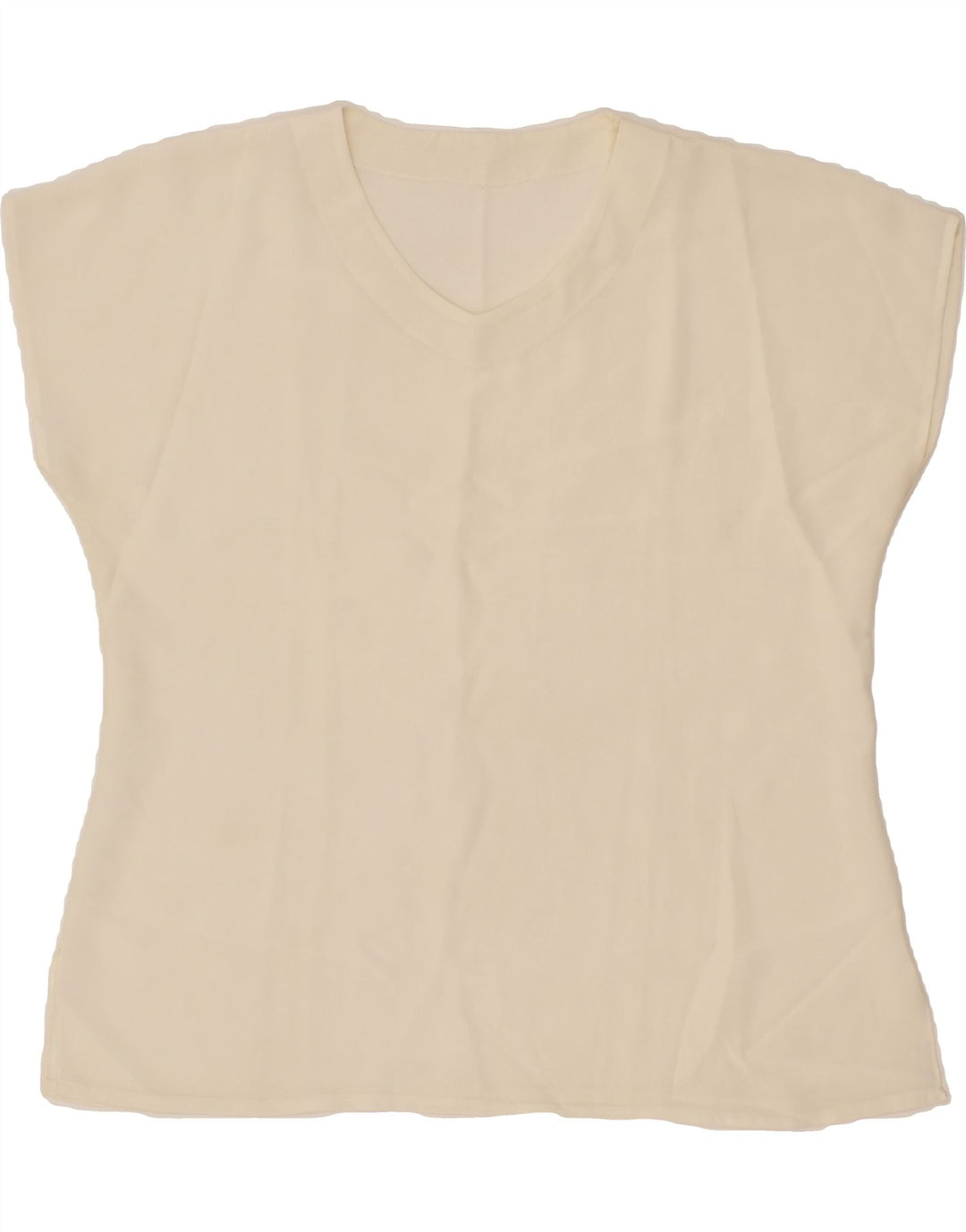 VINTAGE Womens Blouse Top UK 20 2XL Off White Vintage Vintage and Second-Hand Vintage from Messina Hembry 