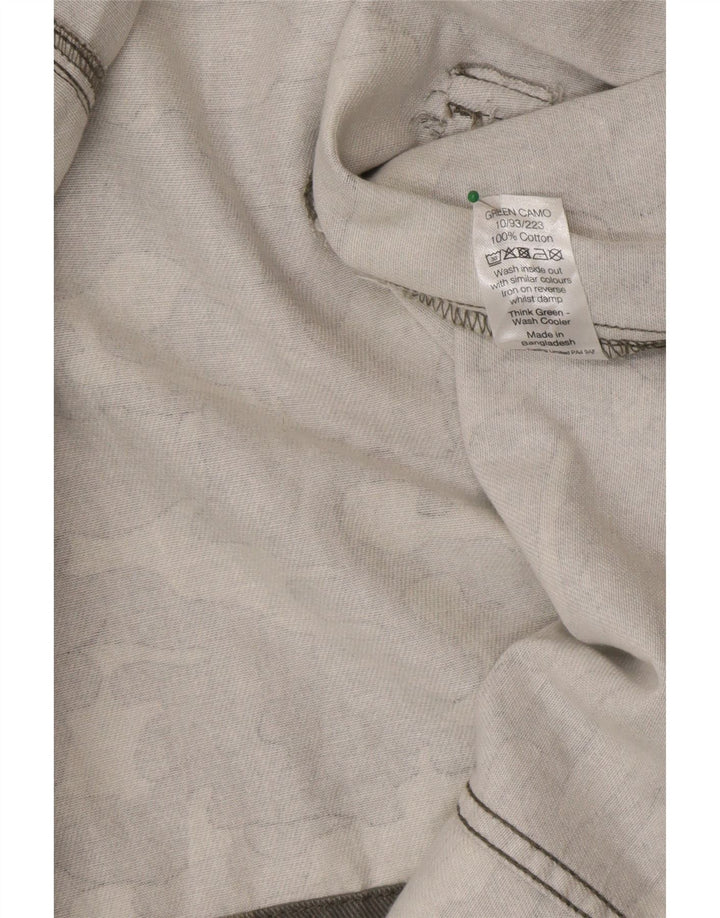 M&Co Dame Military Jacket UK 12 Mellemgrøn Camouflage Bomuld
