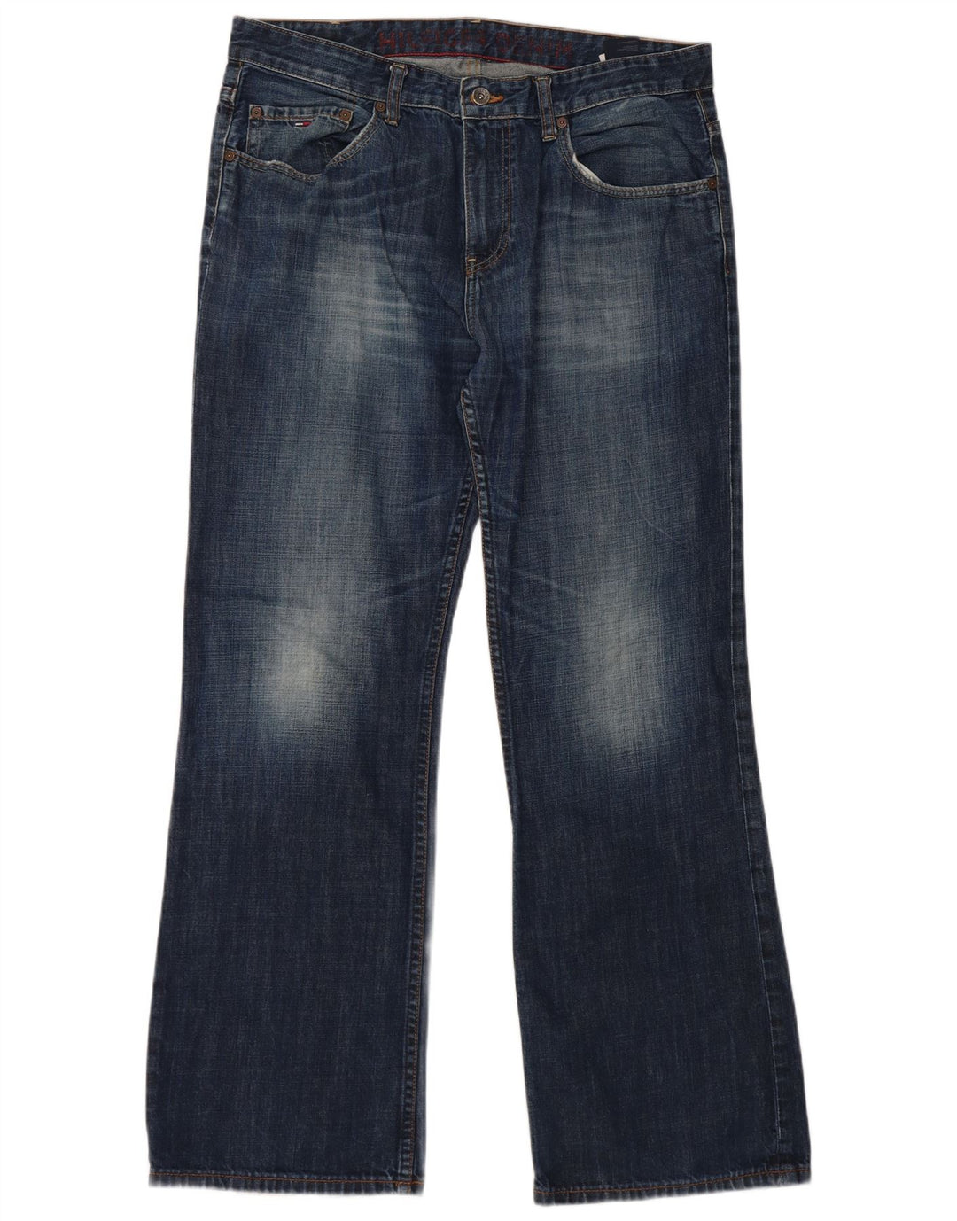 Tommy Hilfiger Herre Bootcut Jeans W36 L32 Marineblå Bomuld