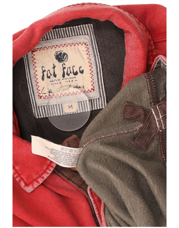 Fat Face Herre Polo Neck Sweatshirt Jumper Medium Rød Bomuld