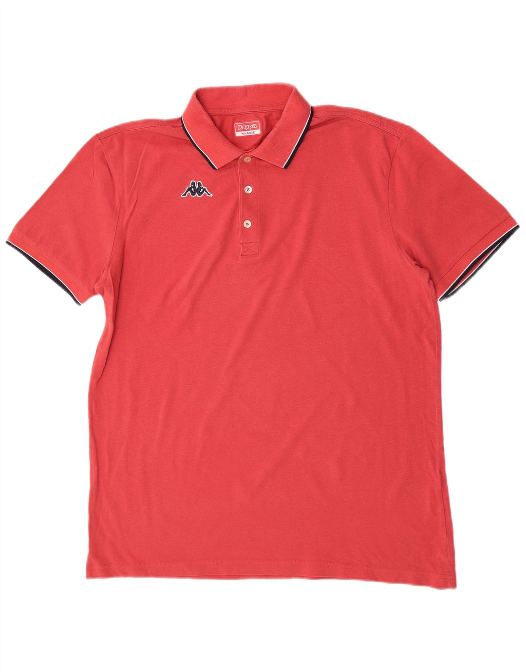 Kappa Polo Shirt til mænd 2XL Pink Bomuld