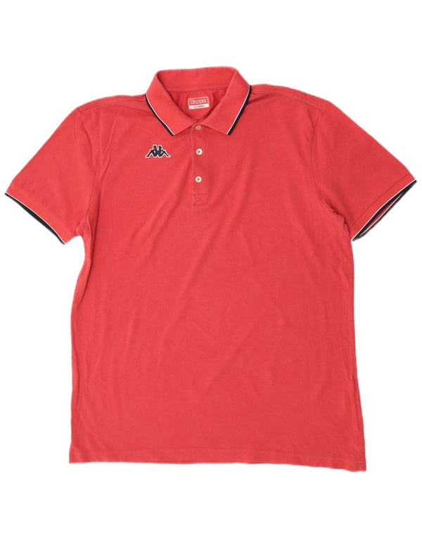 Kappa Mens Polo Shirt 2XL Pink Cotton