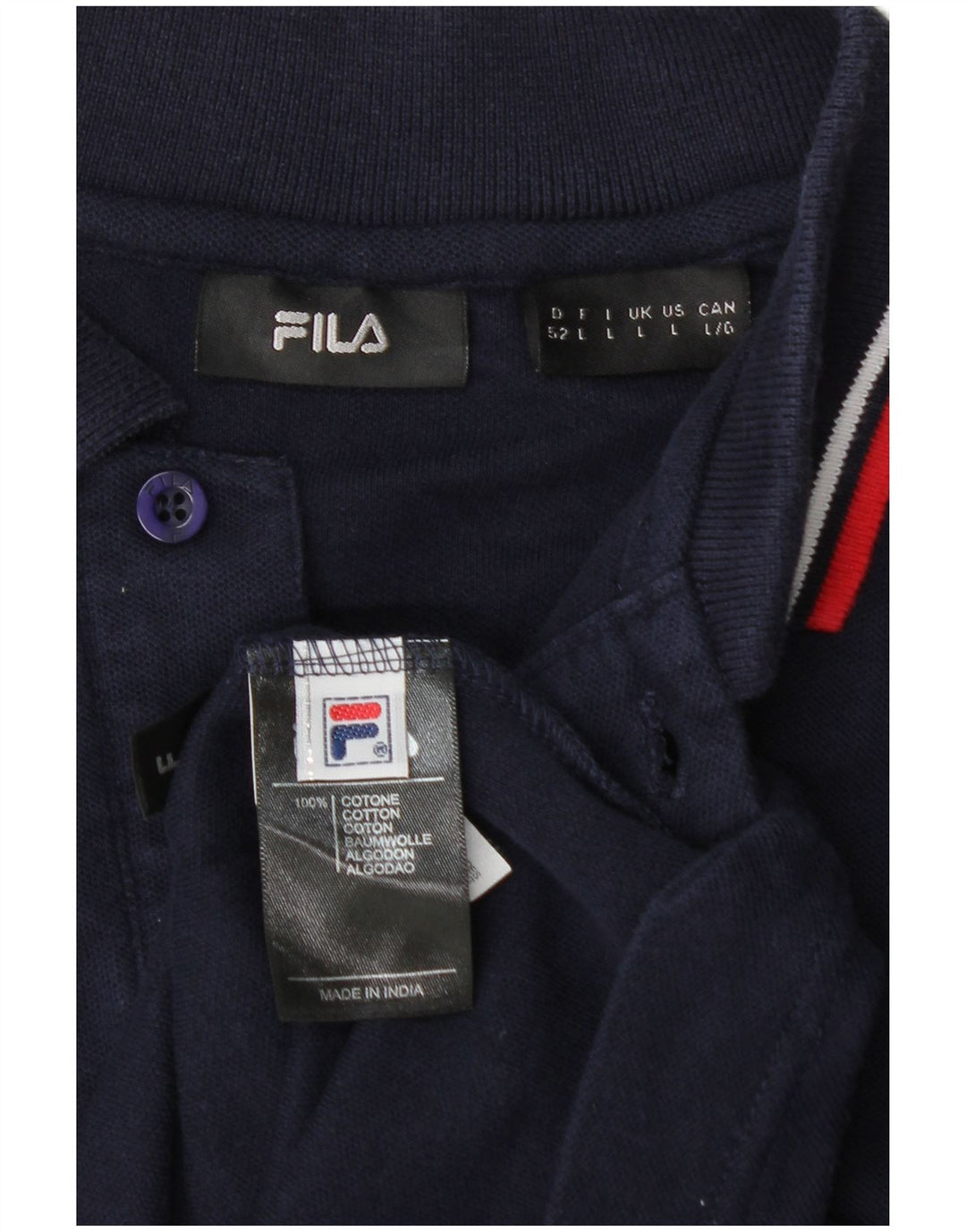 FILA Poloskjorte til mænd Stor marineblå bomuld