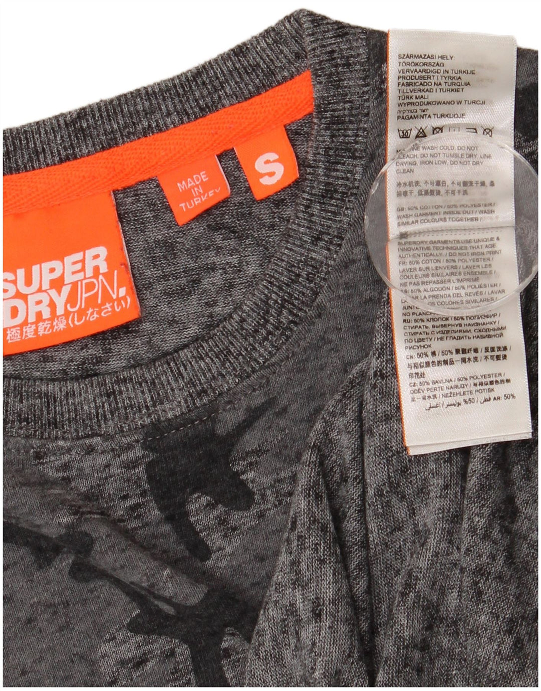 Superdry Herre T-shirt Top Lille grå Camouflage Bomuld