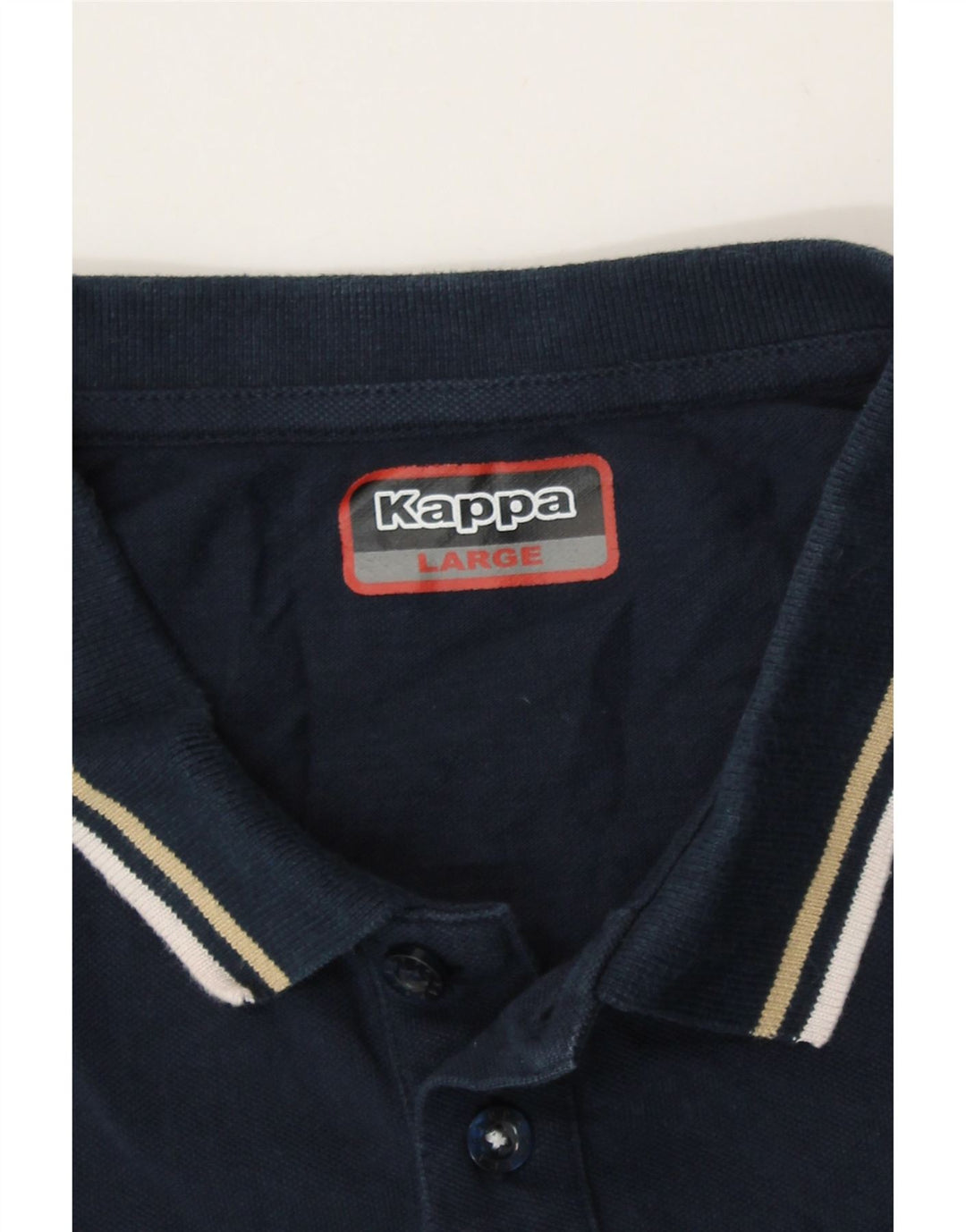 KAPPA Mens Polo Shirt Large Navy Blue Vintage Kappa and Second-Hand Kappa from Messina Hembry 