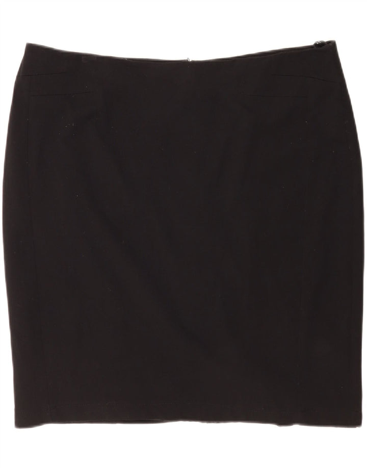 Marks & Spencer Womens Pencil Skirt UK 20 2XL W38 Sort Polyester