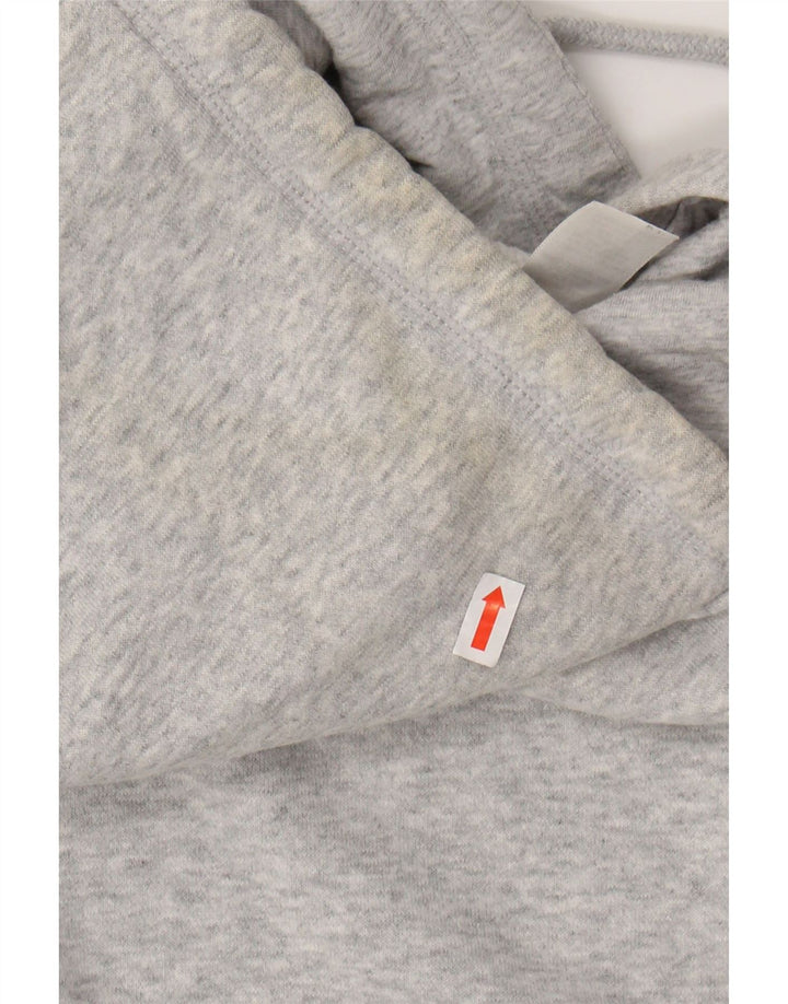 REEBOK Mens Graphic Hoodie Jumper XL Grey Cotton Vintage Reebok and Second-Hand Reebok from Messina Hembry 