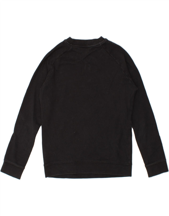 ADIDAS Womens Graphic Sweatshirt Jumper UK 12 Medium  Black Cotton Vintage Adidas and Second-Hand Adidas from Messina Hembry 