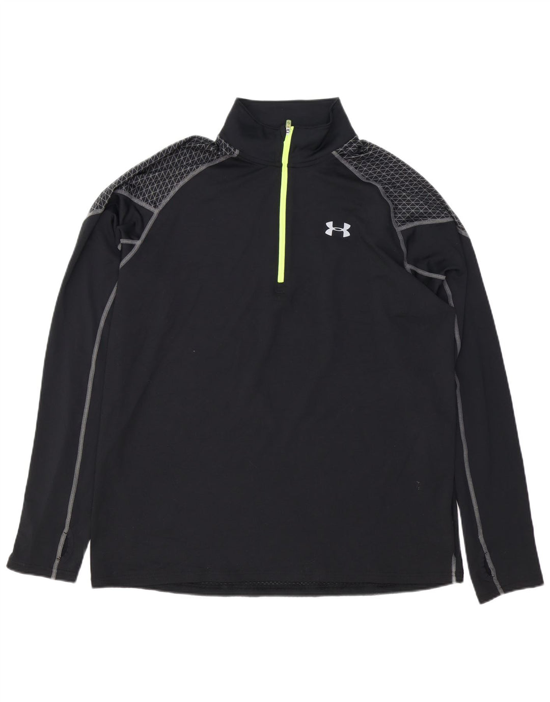 UNDER ARMOUR Herre Cold Gear Zip Neck Pullover Træningsdragt Top XL Sort
