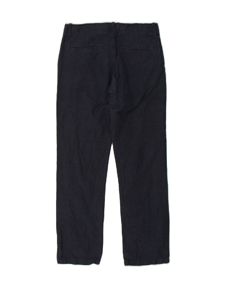 GAP Womens Straight Chino Trousers W30 L29 Navy Blue Flax | Vintage Gap | Thrift | Second-Hand Gap | Used Clothing | Messina Hembry 
