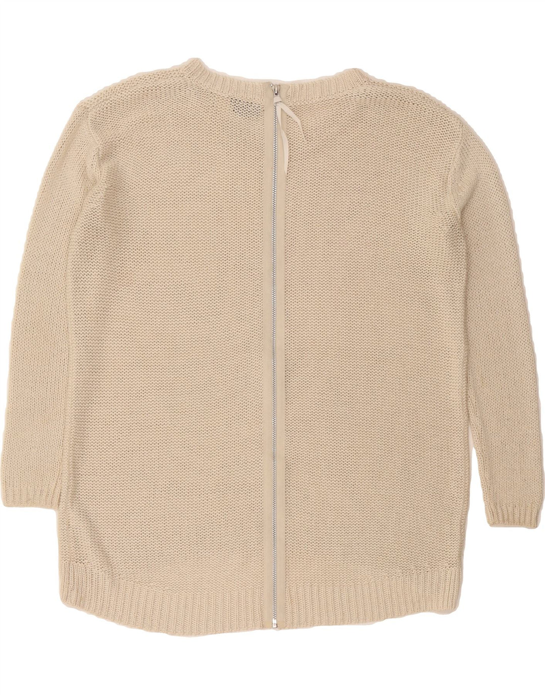TOPSHOP Womens Oversized Cardigan Sweater UK 8 Small Beige Acrylic Vintage Topshop and Second-Hand Topshop from Messina Hembry 