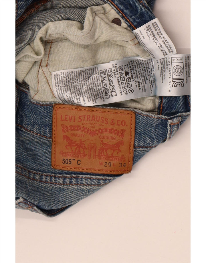 Levi's Dame 505 Skinny Jeans W29 L34 Blå Bomuld