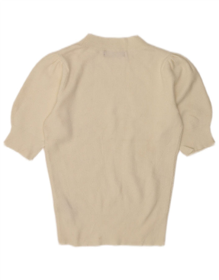 Marks & Spencer Dame sweater med rund hals DK 8 Small Off White