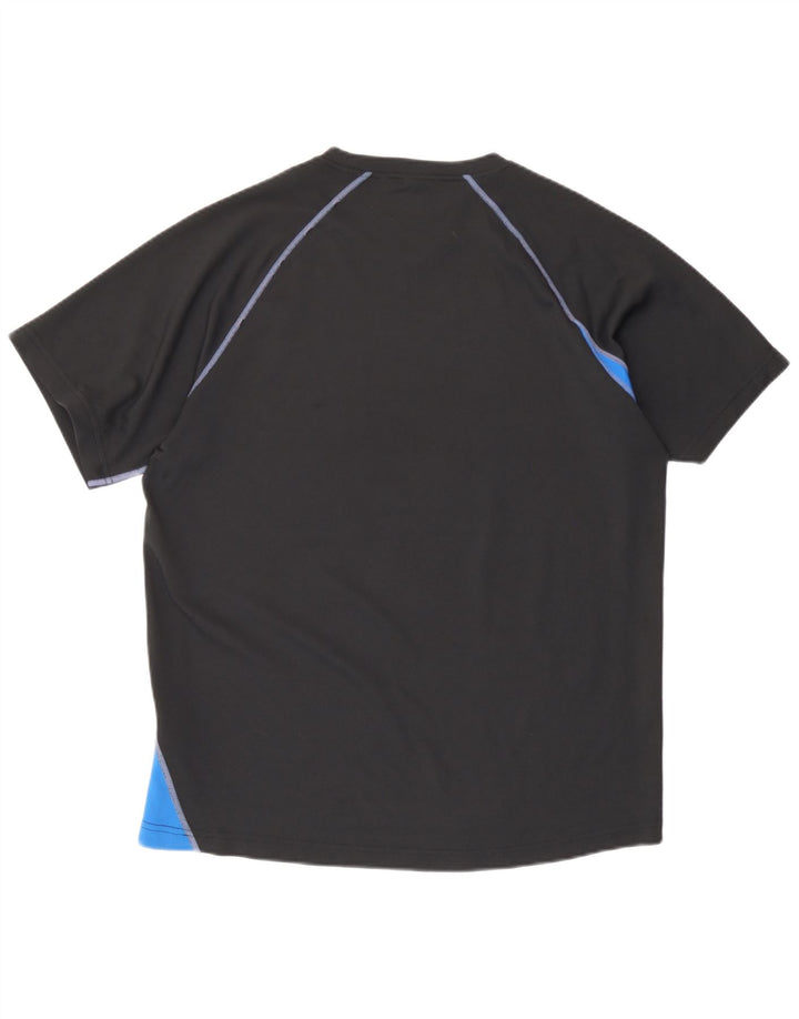 New Balance Herre T-Shirt Top Medium Sort Colourblock Polyester