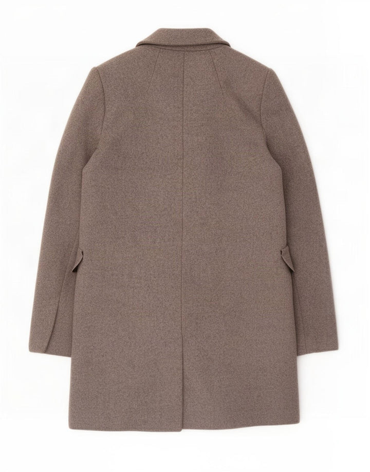 Zara Dame Oversized Dobbeltradet Frakke UK 6 XS Grå