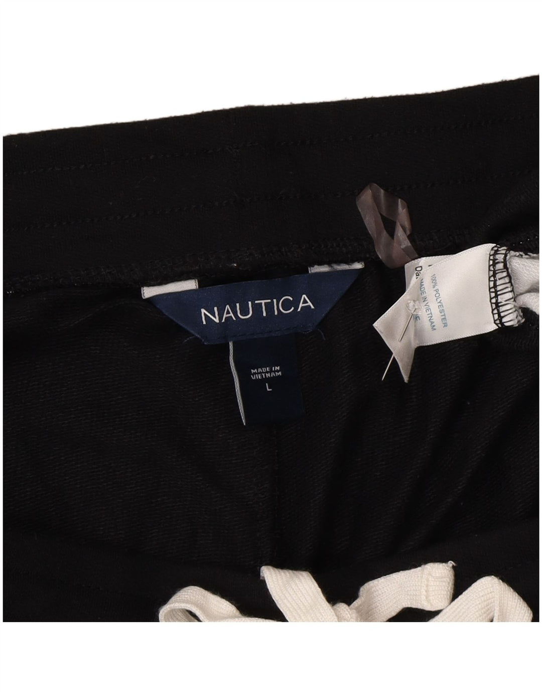 Nautica træningsdragt bukser til kvinder UK 14 Large Black Colourblock Polyester