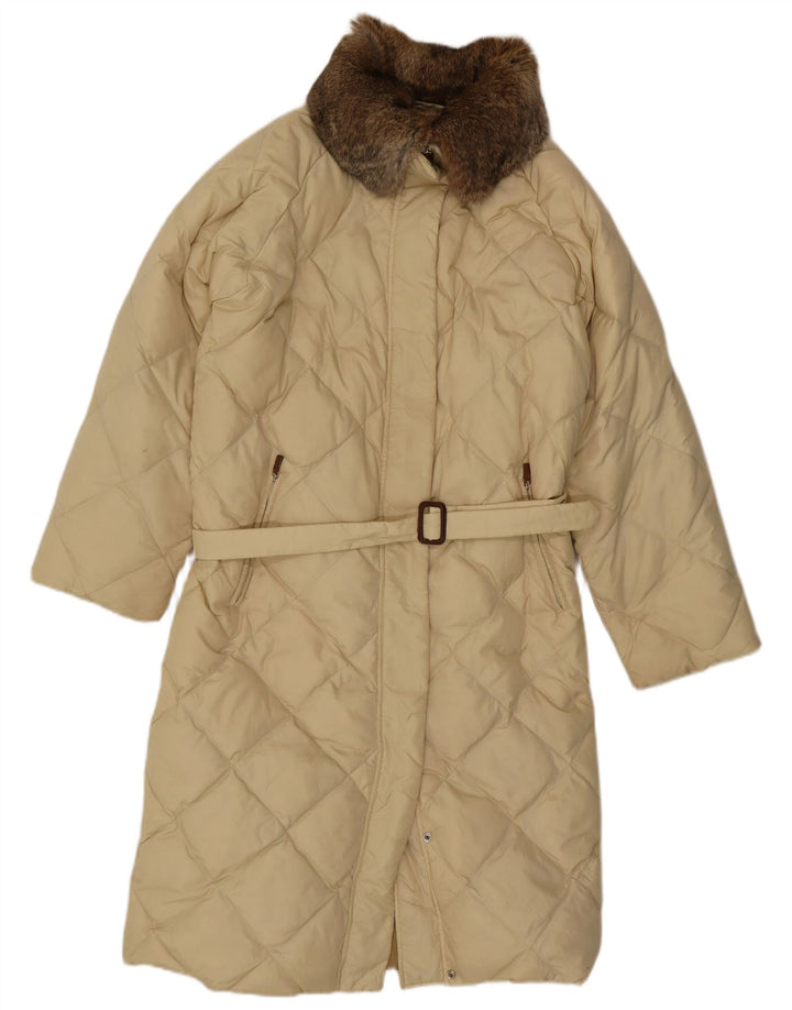 Henry Cottons Polstret frakke til kvinder IT 46 Large Beige