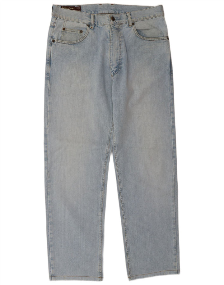 Marlboro Classics Straight Jeans til mænd W33 L34 Blå Bomuld