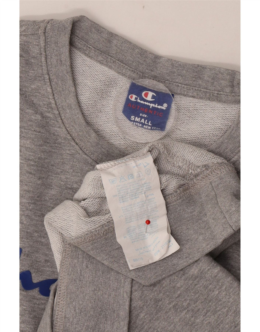 Champion Herre grafisk sweatshirt Jumper lille grå flækket bomuld