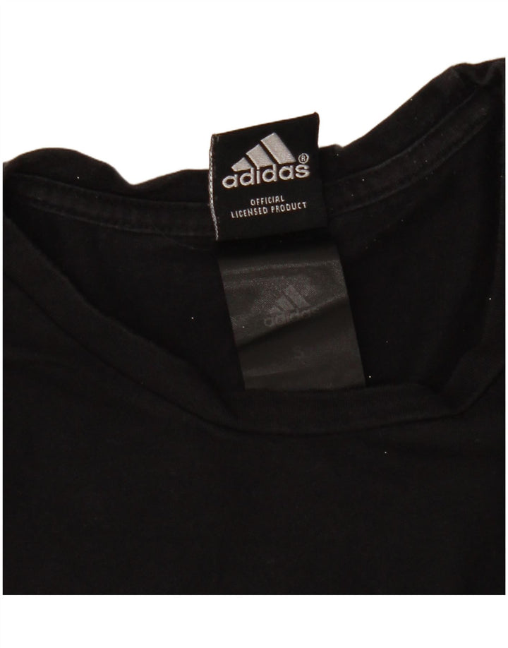 Adidas Herre All Blacks Grafisk T-Shirt Top Lille Sort