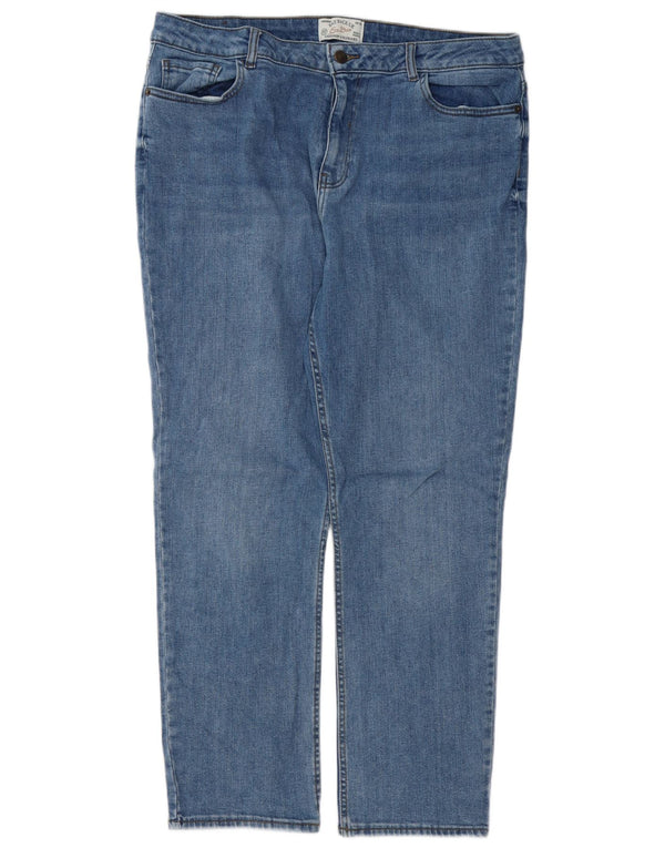 FAT FACE Dame Chesham Girlfriend Straight Jeans UK 16 Large W36 L28 Blue