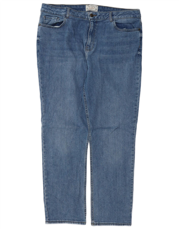 FAT FACE Dame Chesham Girlfriend Straight Jeans UK 16 Large W36 L28 Blue