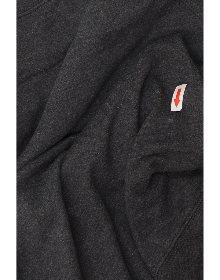 Eddie Bauer Dame Loose Fit Sweatshirt Jumper UK 14 Medium Grå Bomuld