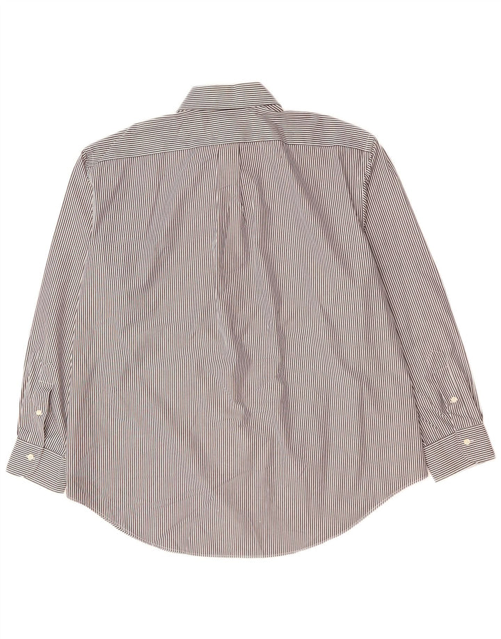 RALPH LAUREN Herreskjorte str. 18 2XL Sort nålestribet bomuld