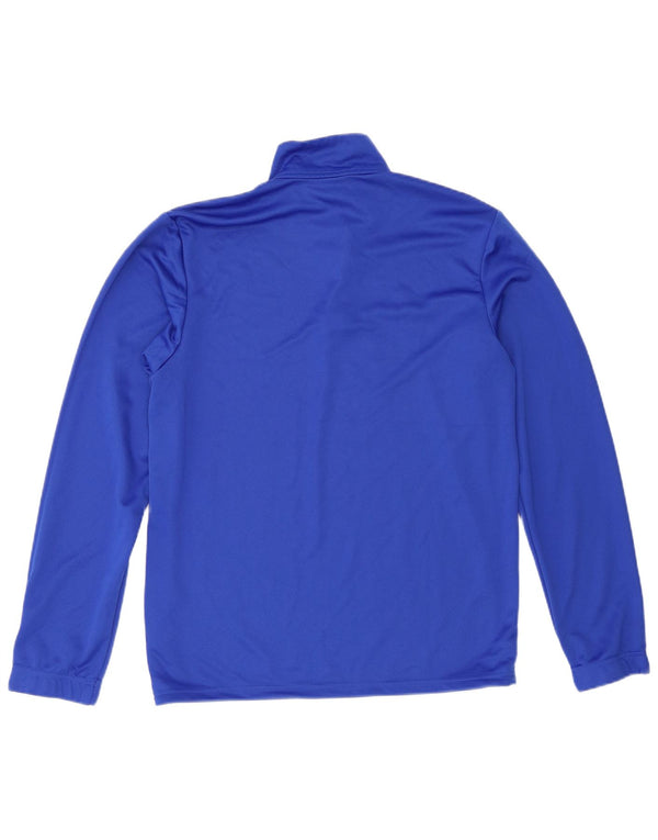 Adidas Herre Aeroready Zip Neck Pullover Træningsdragt Top Medium Blue Polyester