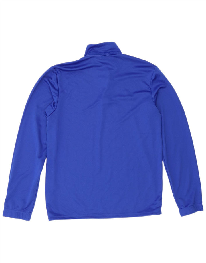 Adidas Herre Aeroready Zip Neck Pullover Træningsdragt Top Medium Blue Polyester